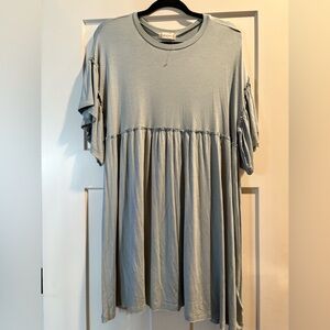 Ultra Soft Bluish Altar’d State Ruffle Sleeve Dress - Size Medium NWOT